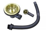 Выпуск круглый c переливом и сифоном ZorG INOX PVD W 1 BRONZE цвет бронза