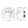 Термостатический смеситель для ванны и душа WasserKraft Sauer 7158 Thermo
