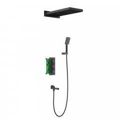 Встраиваемая душевая система с термостатом TIMO Petruma SX-5079/03SM, черный