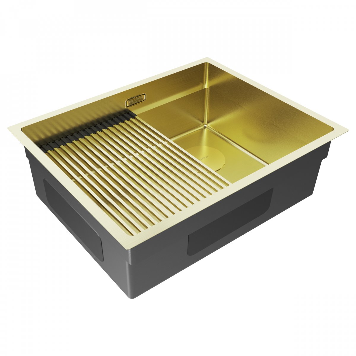 Мойка Paulmark NEXT-PRO 58 UNI, PM705845-LG, светлое золото, 580х450мм