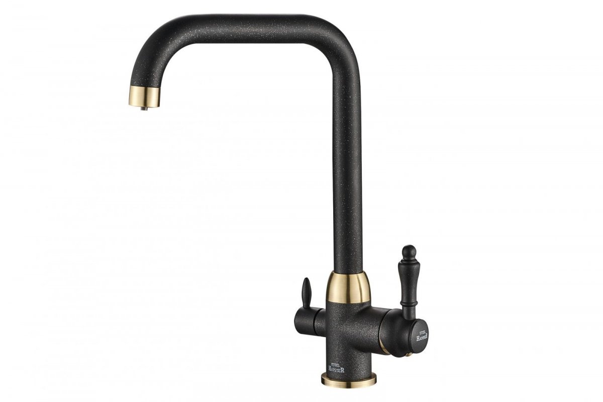 Смеситель Steel Hammer SH 725 BLACK BR для кухонной мойки