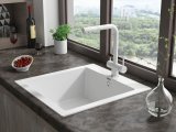 Смеситель для кухни Paulmark SKALEN, белый матовый, Sk213020-WH