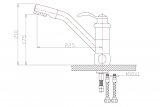 Смеситель ZorG ZR 400 KF-47-BR