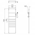 Полотенцесушитель электрический WONZON & WOGHAND DÜSSELDORF, Брашированный никель (WW-A205-BR)