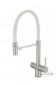Смеситель кухонный EMAR ЕС - 7024WHT Satin с гибким изливом под фильтр