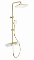 Душевая система WONZON & WOGHAND Shelf, Брашированное золото (WW-B3552-BG)