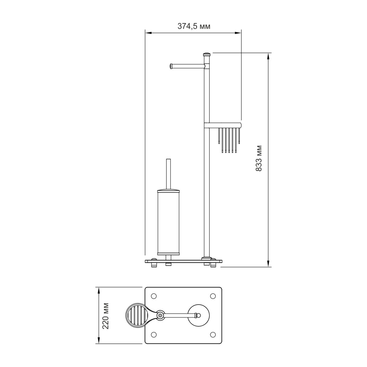 Стойка / Набор держателей WasserKraft 1264W