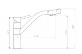 Смеситель ZorG ZR 401 KF ЧЕРНЫЙМЕТАЛЛИК