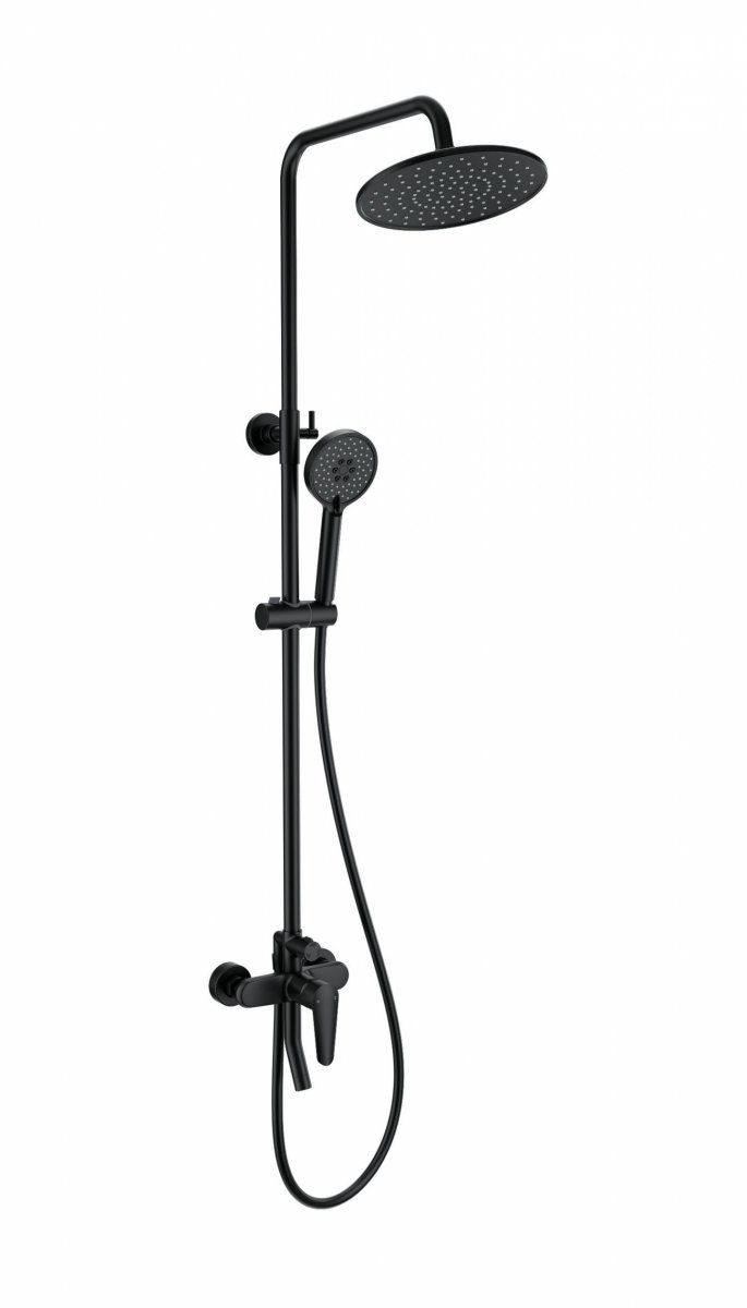 Душевая система WONZON & WOGHAND, Черный матовый (WW-B2168-A-MB)