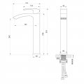 Смеситель для раковины высокий WONZON & WOGHAND FIT, Брашированное золото (WW-88239009- BG)