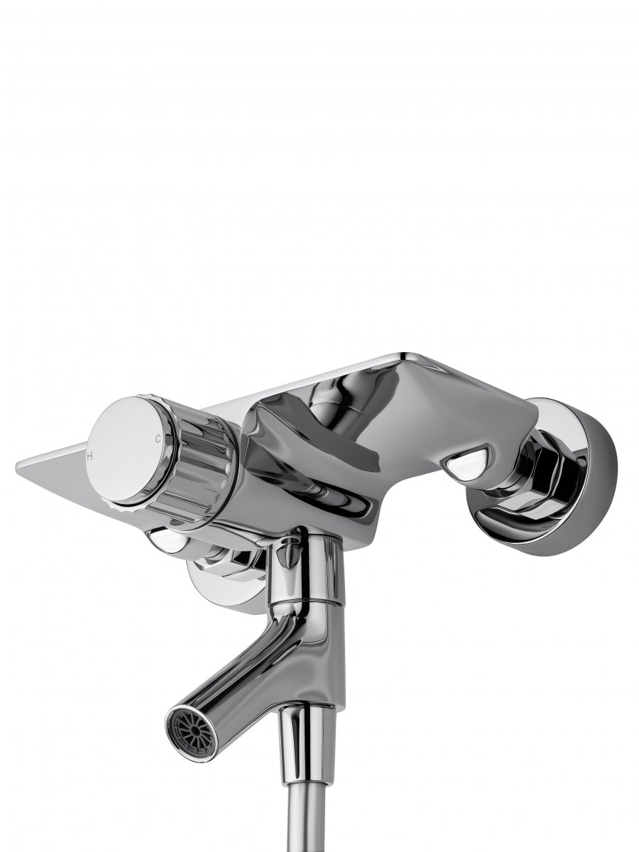 Смеситель для ванны с душем WONZON & WOGHAND CLICK, Хром (WW-FE05L221-CR)