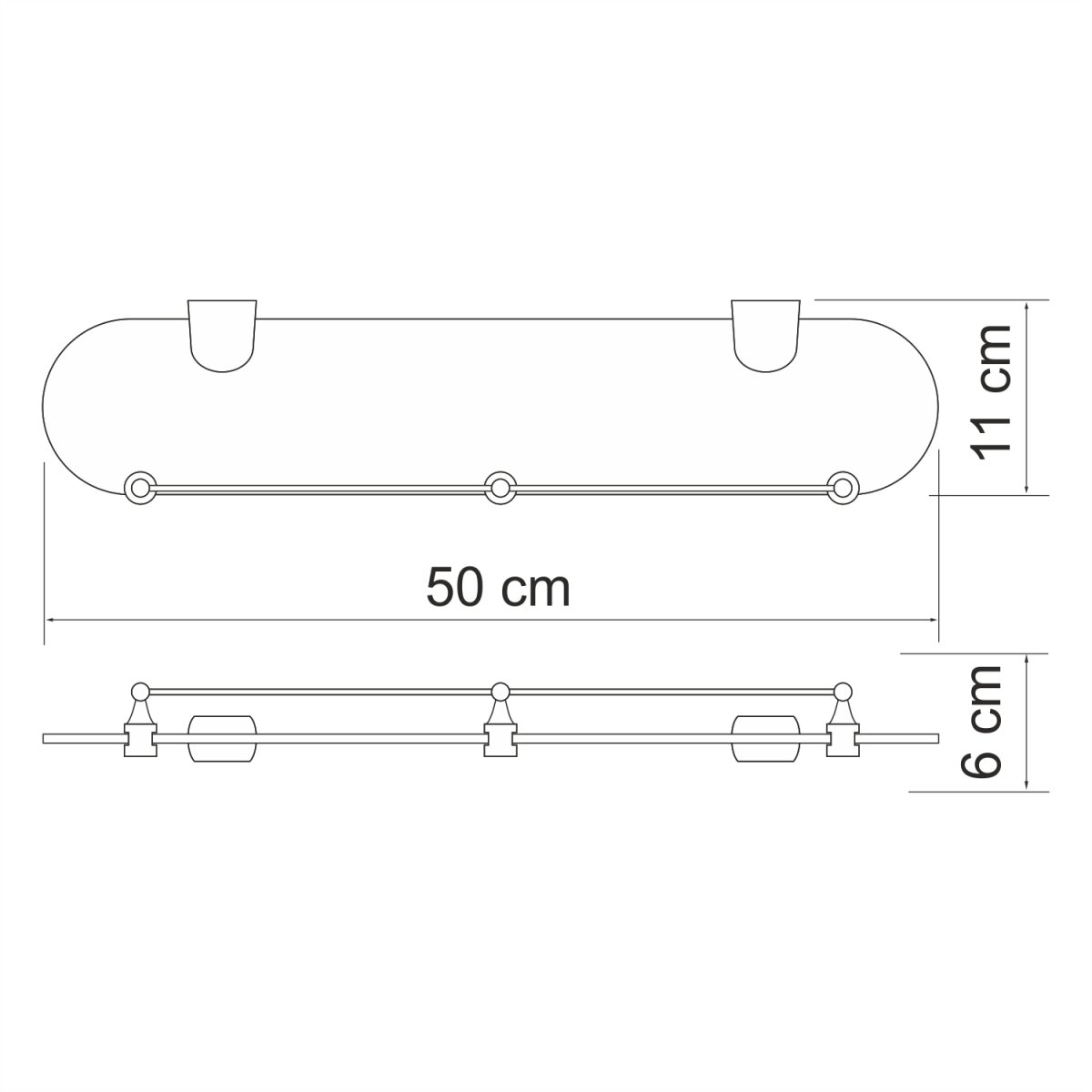 Полка WasserKraft 6844