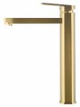 Смеситель для раковины высокий WONZON & WOGHAND FRAME, Брашированное золото (WW-88239010- BG)