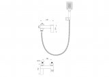 Смеситель для ванны с душем WONZON & WOGHAND FIT, Черный матовый (WW-88639009-MB)
