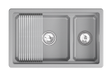 Мойка для кухни Granula Kitchen Space 7304iU алюминиум, 73х45 см, прямоугольная