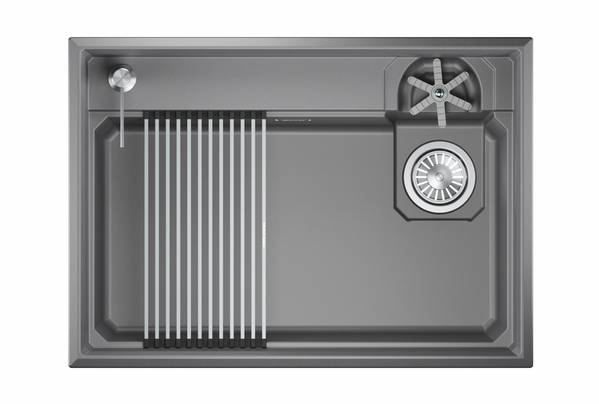 Мойка для кухни Granula Kitchen Space Rinzer 7308R алюминиум, 73х52 см, прямоугольная