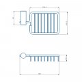 Мыльница Haiba HB8402-1, хром