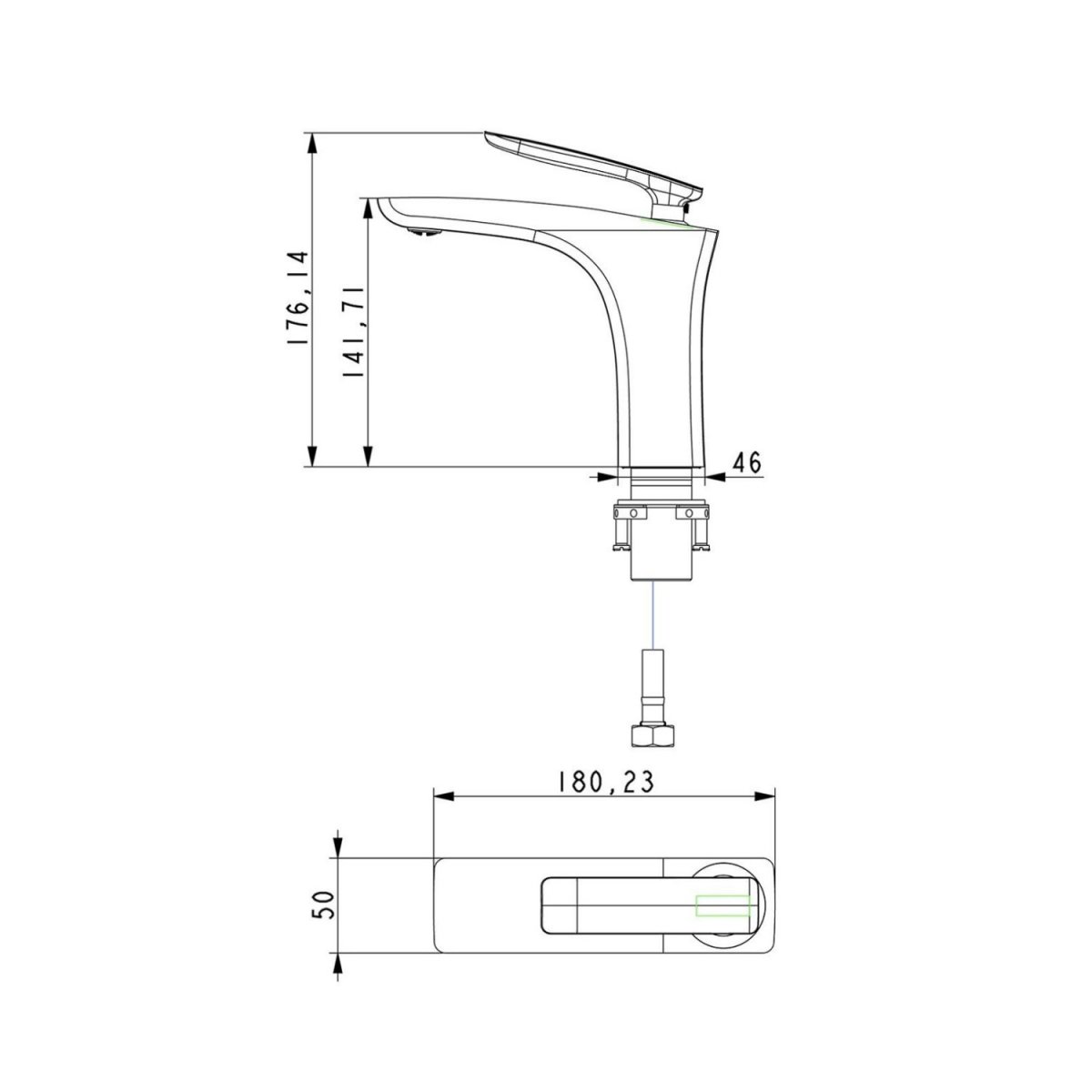 Смеситель для раковины TIMO Helmi 4061/03F, черный
