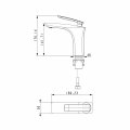 Смеситель для раковины TIMO Helmi 4061/03F, черный