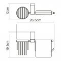 WasserKRAFT Lopau K-6059 Держатель туалетной бумаги и освежителя