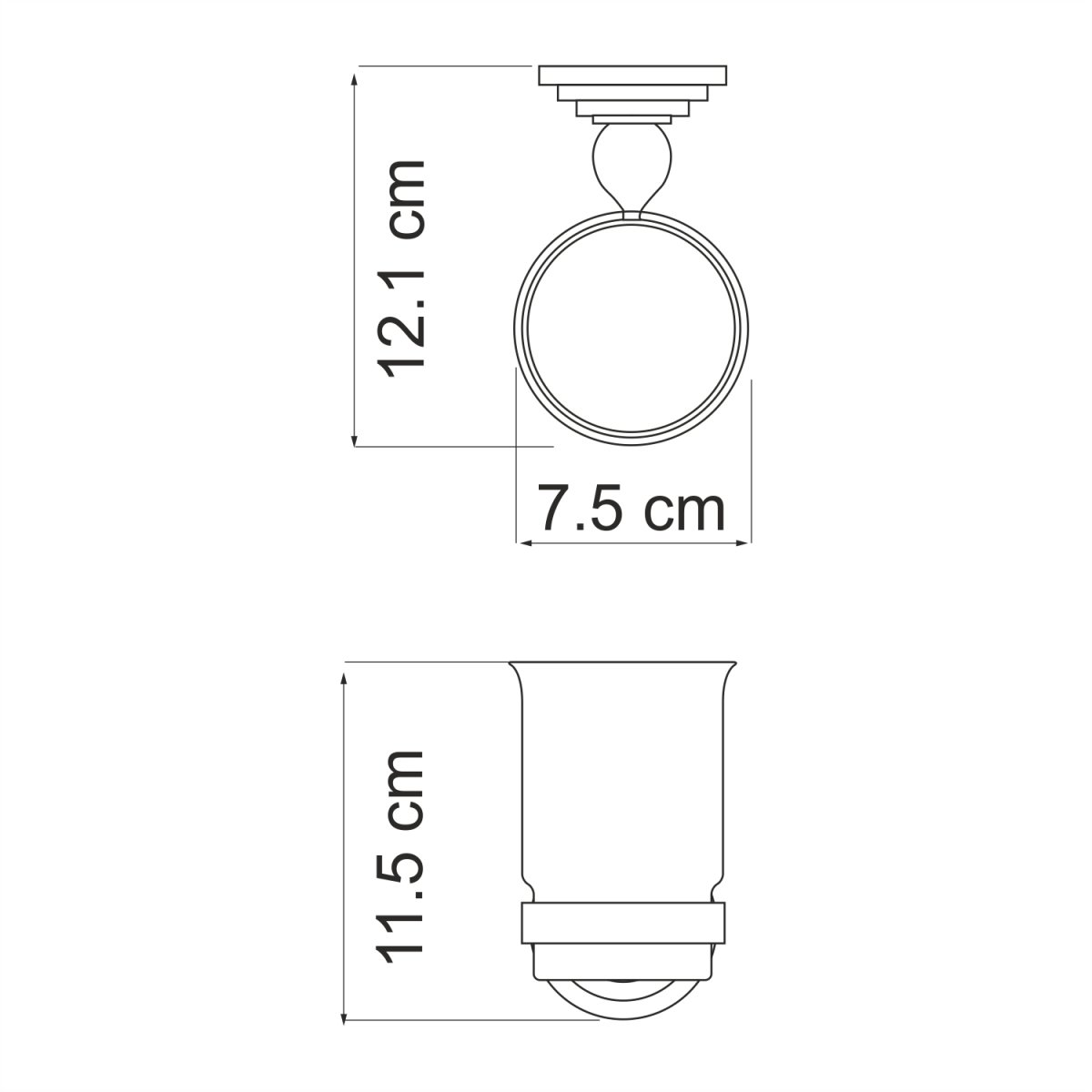 Стакан WasserKraft 7028