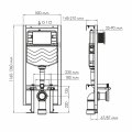 Система инсталляции для унитазов WasserKraft 56TLT.010.ME.MB01