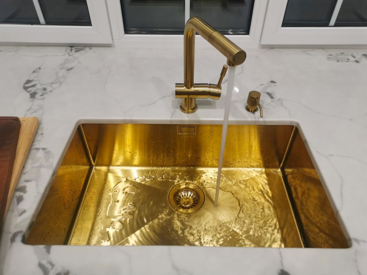 Смеситель Seaman Eco Venice SSN-0912P-Gold золото сатин