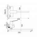 Смеситель для ванны Haiba HB22816, хром