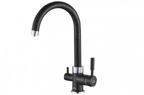 Смеситель Steel Hammer SH 713 BLACK CR для кухонной мойки