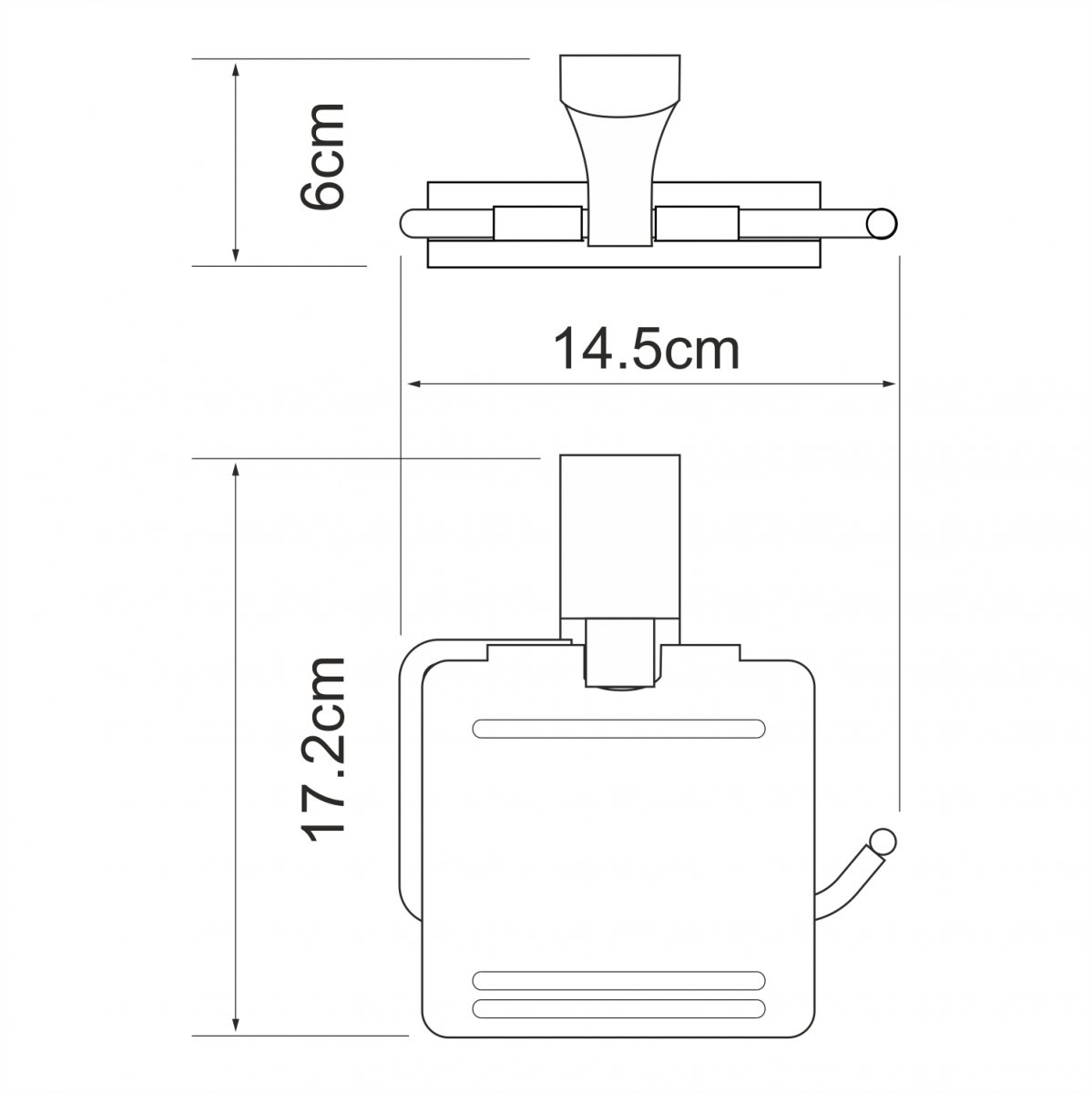 WasserKRAFT Leine K-5025WHITE Держатель туалетной бумаги