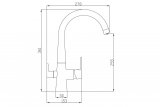 Смеситель Steel Hammer SH 819 BLACK BR для кухонной мойки