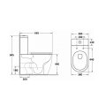 Унитаз напольный Maretti Elena безободковый с микролифтом, EA10NBM93-844, белый