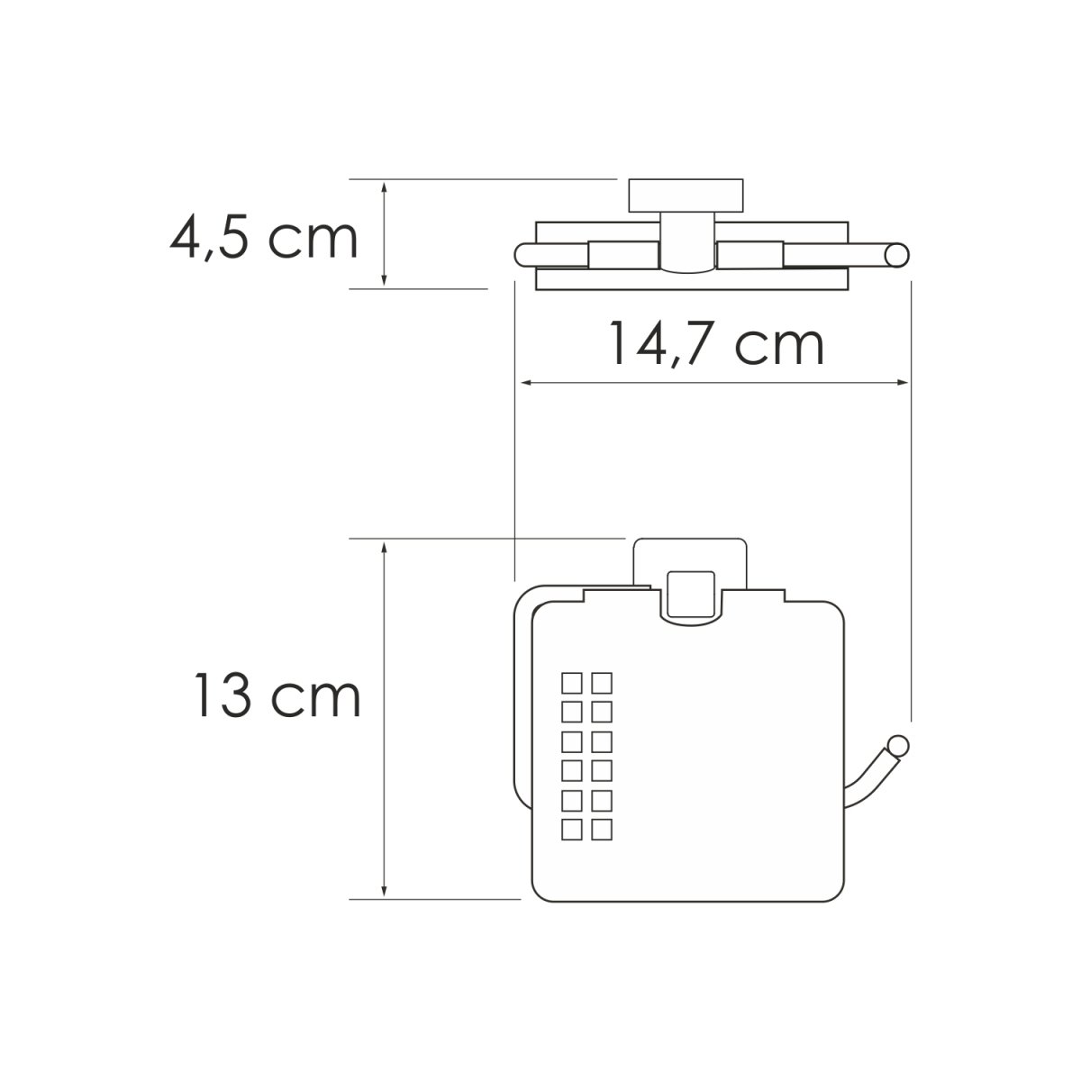WasserKRAFT Rhin K-8725 Держатель туалетной бумаги