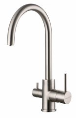 Смеситель для кухни Paulmark ESSEN, брашированная сталь, Es213211-BS
