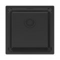 Мойка кухонная Paulmark YUNI 44 UNI, нерж. сталь, YU44-MBN, матовый черный NANO-PVD, 440х440мм