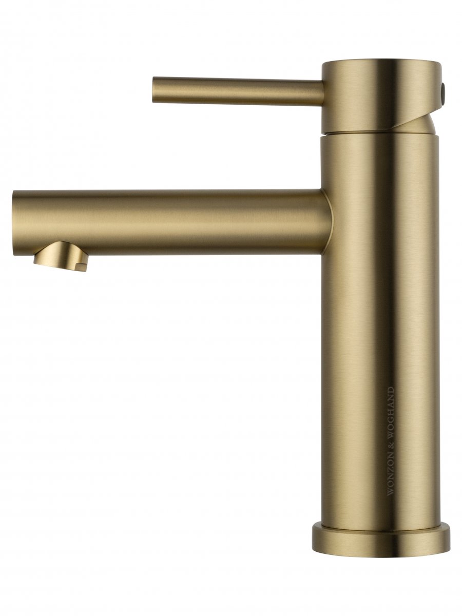 Смеситель для раковины WONZON & WOGHAND, Брашированное золото (WW-H9089-BG)