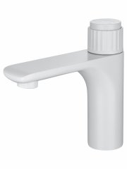 Смеситель для раковины WONZON & WOGHAND CLICK, Белый матовый (WW-A40412-MW)