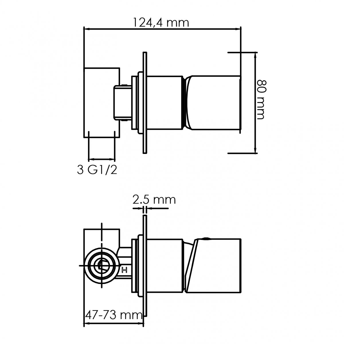 Смеситель для душа WasserKraft 7452