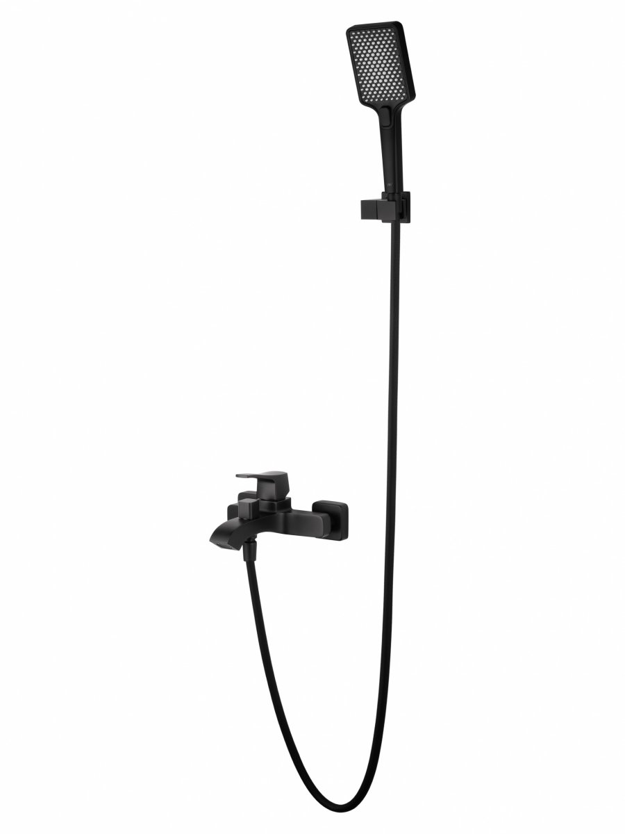 Смеситель для ванны с душем WONZON & WOGHAND FLEX, Черный матовый (WW-88037072-MB)