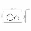 Система инсталляции для унитазов WasserKraft 27TLT.010.ME.WH.PB02