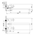 Смеситель Lemark Contour LM7451C универсальный