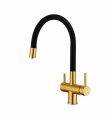 Смеситель кухонный EMAR ЕС - 3015 PVD Golden смеситель