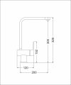 Смеситель кухонный EMAR 3014.8 Морион, смеситель кух.