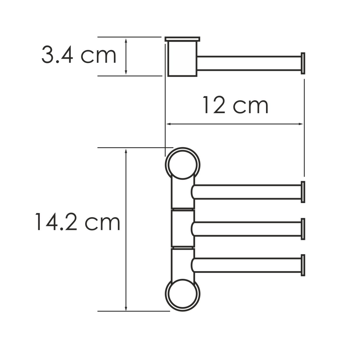 Держатель полотенец WasserKraft 1053W
