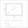Кухонная мойка EMAR EMB-132 PVD Nano Satine мойка универсального монтажа