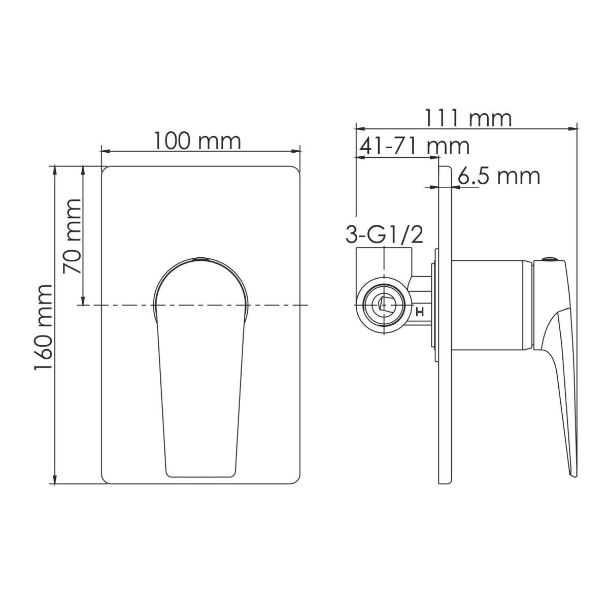 Смеситель для душа WasserKraft 5551