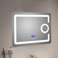 Зеркало с LED-подсветкой MELANA-8060 подогрев/часы/космет.зеркало/Bluetooth  (MLN-LED091B)