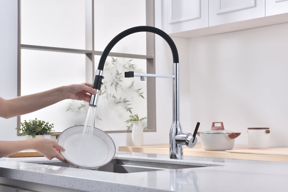 Смеситель для кухни Paulmark MAGNETO ONE, хром, Ma213188-CR