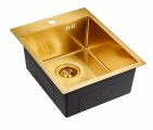 Кухонная мойка EMAR EMB-128A PVD Nano Golden мойка универсального монтажа