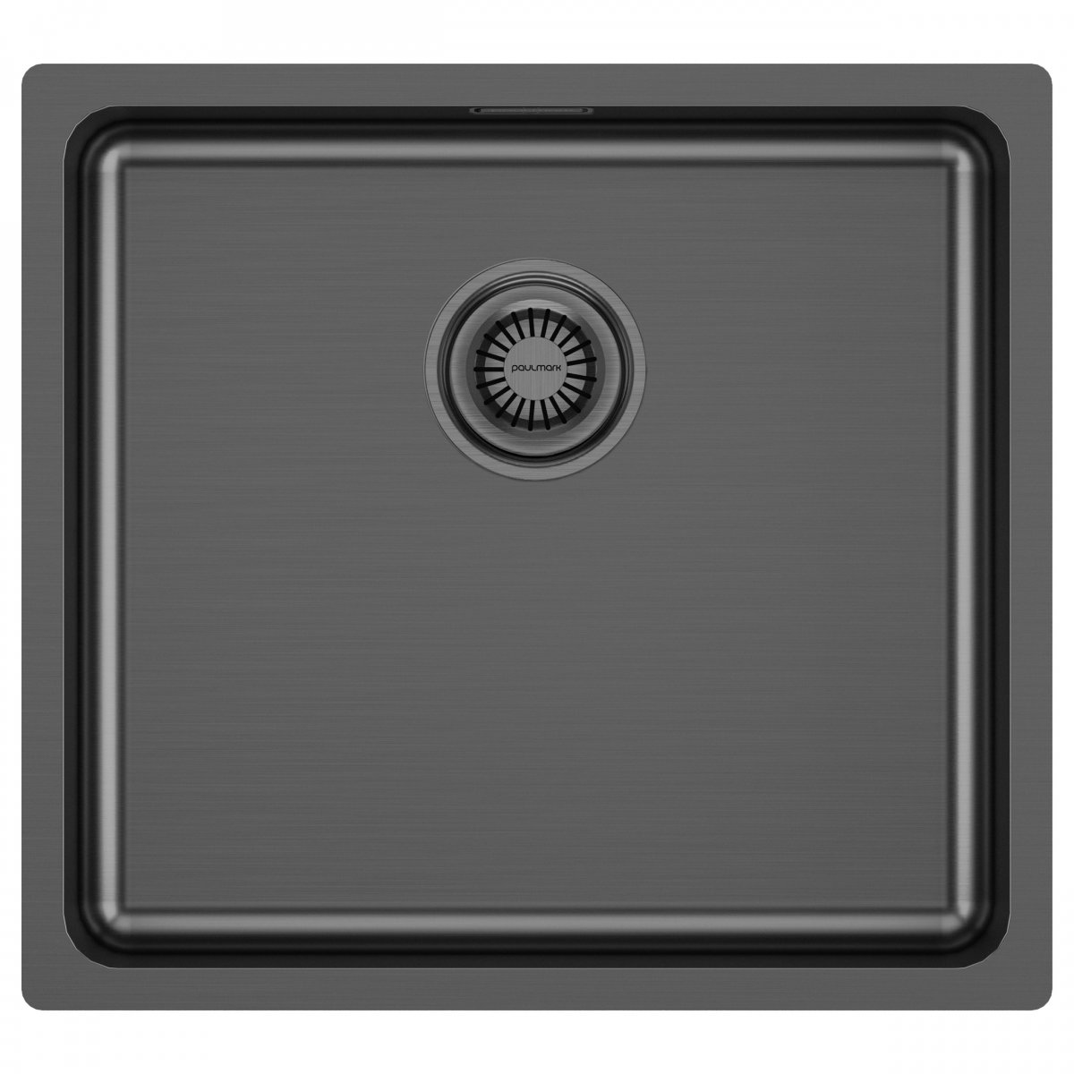 Мойка Paulmark VISTA 48, PM304844-GM, вороненая сталь, 480х440мм